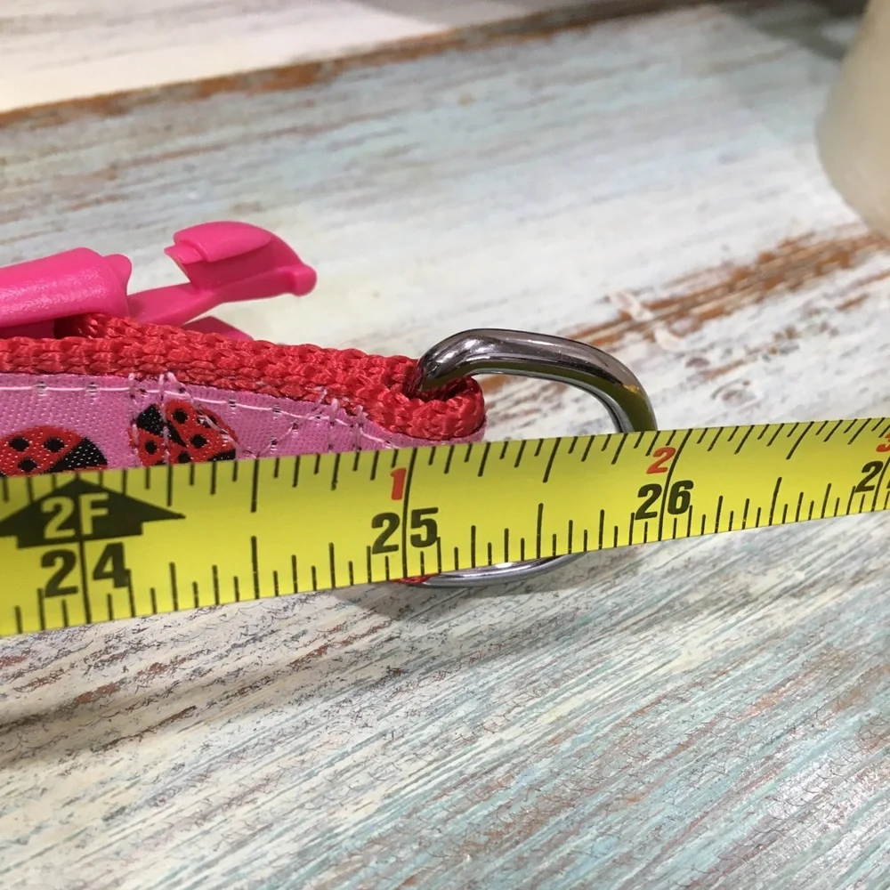 Blueberry Pet Ladybug Dog Harness - Pink and Red NWOT - Chest = 26”